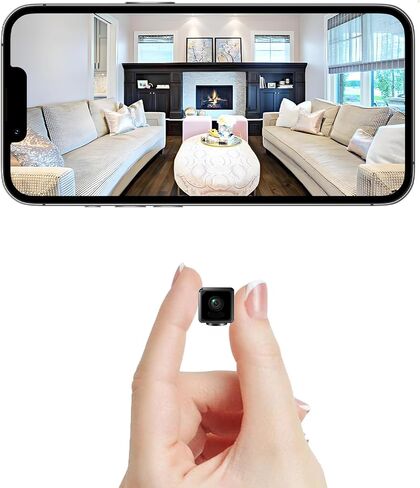 4K Mini Indoor Camera Security Wireless Camera Small Home WiFi Cameras HD Micro Nanny Cam with AI Motion Detection Wide Angle Cloud & SD Storage Auto Night Vision Compact with Tiny Cameras for Indoor in Kuwait