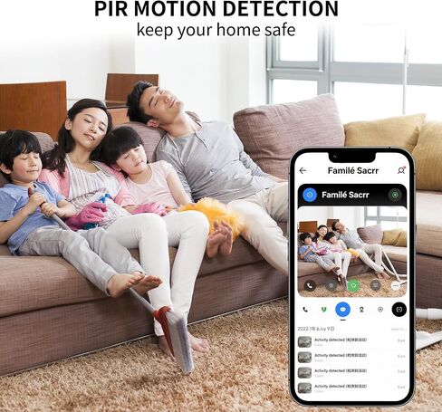 4K Mini Indoor Camera Security Wireless Camera Small Home WiFi Cameras HD Micro Nanny Cam with AI Motion Detection Wide Angle Cloud & SD Storage Auto Night Vision Compact with Tiny Cameras for Indoor in Kuwait