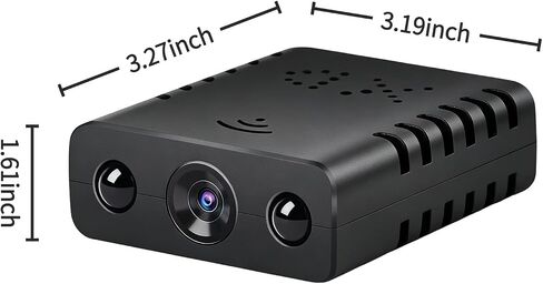 2 Pack Mini Portable Camera, Night Vision,Voice Monitoring, 720P HD, USB Charging, ≤36V Operating Voltage, No Fill Lights,Built-in 16G/32G Memory Card in Kuwait