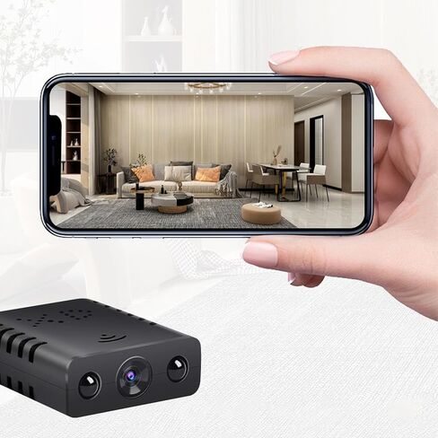 2 Pack Mini Portable Camera, Night Vision,Voice Monitoring, 720P HD, USB Charging, ≤36V Operating Voltage, No Fill Lights,Built-in 16G/32G Memory Card in Kuwait