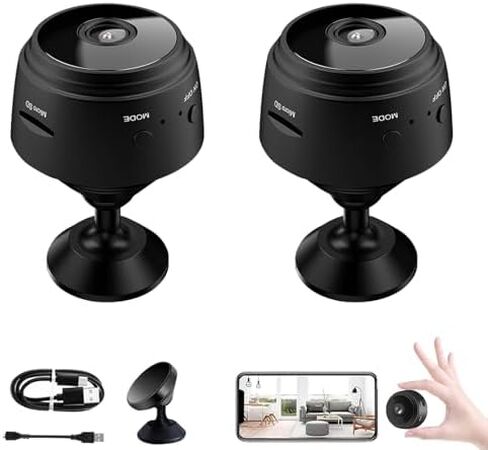 Orbicam - Orbicam Magnetic Mini Security Camera, Orbicam Camera, Orbicam Security Camera, Mini 1080p Hd Camera, Night Vision Motion Detection Security Cam with App (2Pcs) in Kuwait