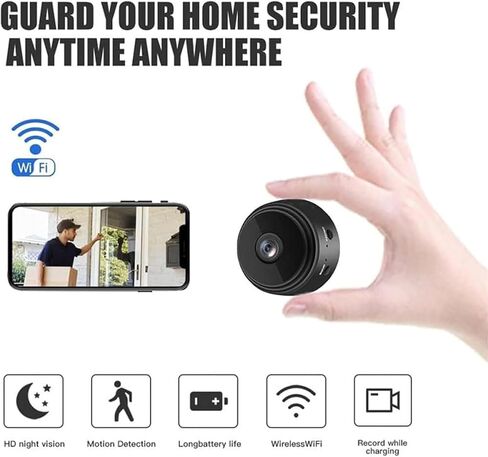 Orbicam - Orbicam Magnetic Mini Security Camera, Orbicam Camera, Orbicam Security Camera, Mini 1080p Hd Camera, Night Vision Motion Detection Security Cam with App (2Pcs) in Kuwait