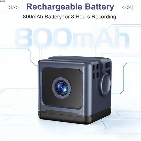 WiFi Security Camera, Pet Camera, Mini Hidden Spy Cam, Plug in Cam | 1080P, Auto Night Vision, Remote Viewing, Motion Detection, WiFi Connection, Web Cam in Kuwait