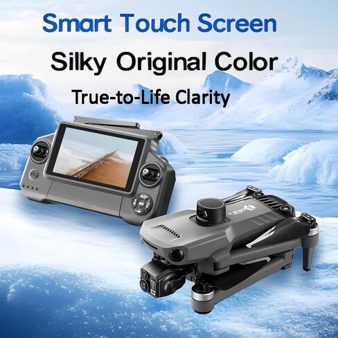 Drones with Camera for Adults 4K, GPS Fishing Drone with Bait Release | 7.2" Smart Touchscreen • No Phone Required • 600g Payload Release • 3-Axis Gimbal + EIS • 80-Min Flight in Kuwait