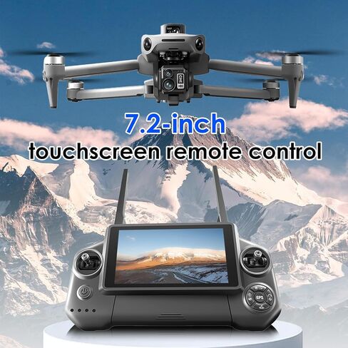Drones with Camera for Adults 4K, GPS Fishing Drone with Bait Release | 7.2" Smart Touchscreen • No Phone Required • 600g Payload Release • 3-Axis Gimbal + EIS • 80-Min Flight in Kuwait