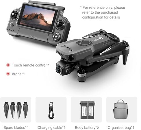 Drones with Camera for Adults 4K, GPS Fishing Drone with Bait Release | 7.2" Smart Touchscreen • No Phone Required • 600g Payload Release • 3-Axis Gimbal + EIS • 80-Min Flight in Kuwait