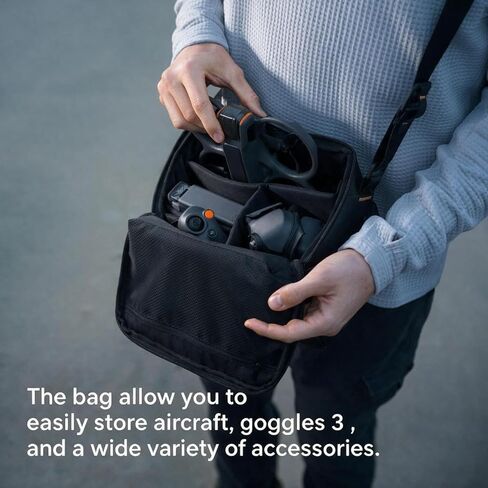 Sling Bag for DJI Avata 2, Portable Crossbody Shoulder Bag for DJI Goggles 3 and Motion Controller 3, Lightweight Water-Resistant Drone Carrying Case in Kuwait
