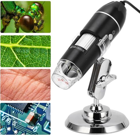 3 in 1 Digital Microscope Handheld Digital Microscope with HD 1600X Image and WiFi Connection USB Port Magnification Microscope for iOS in Kuwait