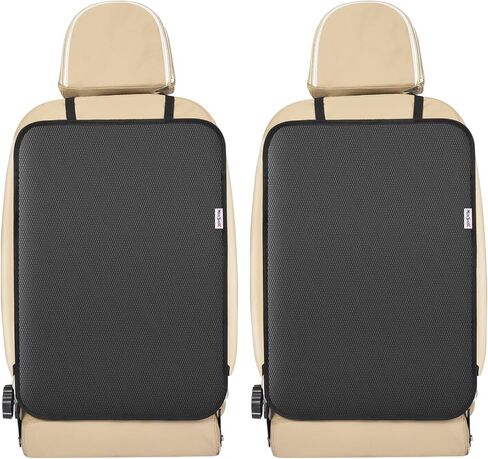 Meolsaek Kick Mats Back Seat Protector, Waterproof Oxford Seat Back Protector, Car Seat Back Protector for Kids, Back of Seat Protector for Kids Feet Car Seat (Black A -1pc) in Kuwait