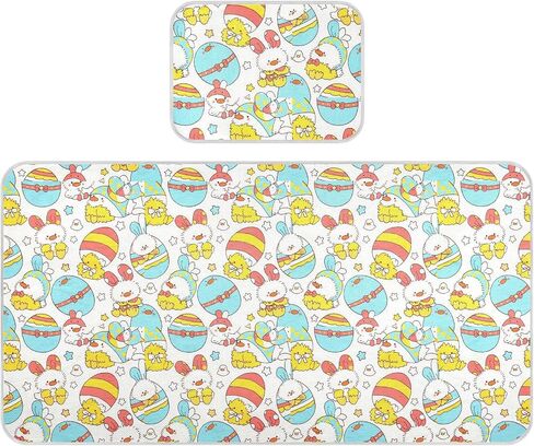 Cartoon Cute Chicks Cooling Baby Bed Mattress Protector 28" x 52" Ultra Soft Crib Mattress pad for Baby&Toddler in Kuwait