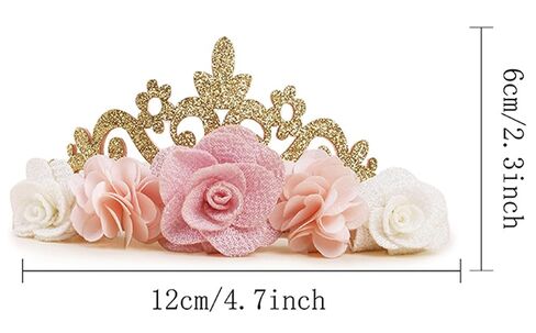 Flower Crown Headband for Baby Girl-Toddlers-Birthday-Hairbands-Accessories in Kuwait