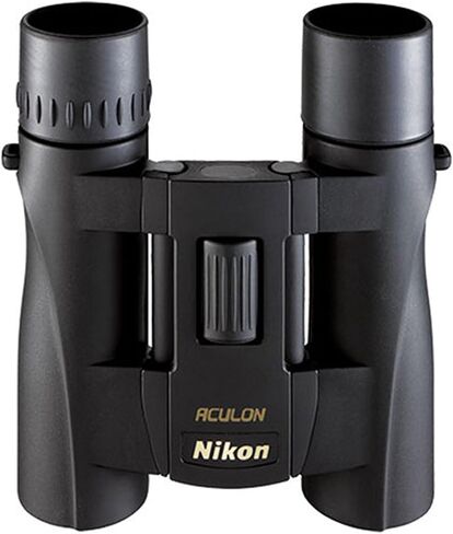Nikon ACULON A30 10x25 Compact Binoculars - Lightweight Dual-Hinge Design, Multilayer-Coated Lenses, Smooth Central Focus, Ergonomic Grip for Hunting, Hiking, and Outdoor Adventures in Kuwait