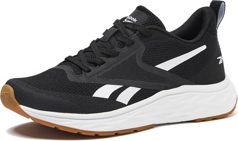 Reebok Aniwa Running Shoes for Women, Black/White/Gum, 9 Wide in Kuwait