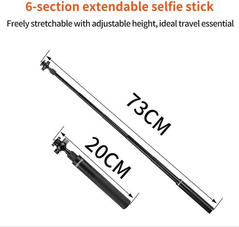 Invisible Long-Arm Selfie Stick,1/4 Universal Mount,Compatible with Hero Series,Action Cameras with 1/4 Mount Holes,or Adapters (Universal Ball Head Model) in Kuwait