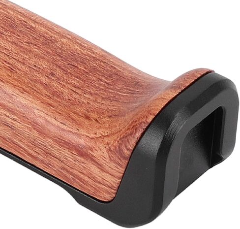 Top Handle for DSLR Camera, Easy Installation Aluminum Alloy Pearwood Handle Cold Shoe Top with 3 Cold Shoes and 1/4 3/8 Screw Holes for Mic Flash Lightweight Grip for in Kuwait