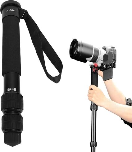 Professional Aluminum Alloy Monopod Lightweight Portable 7 Section Monopod for Travel Photography in Kuwait