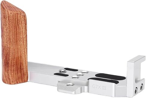 L Shape Handle Grip for G7XII G7XIII Camera with Arrow Storage Case Baseplate Sturdy Aluminum Alloy Design for Professional Photography (Silver) in Kuwait