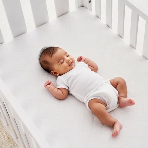 American Baby Company Waterproof Fitted Mini Crib Mattress Protector 38x24 | Quilted, Noiseless, Ultra-Soft & Breathable Pack n Play and Mini Crib Mattress Cover in Kuwait