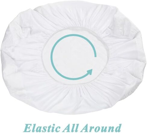 American Baby Company Waterproof Fitted Mini Crib Mattress Protector 38x24 | Quilted, Noiseless, Ultra-Soft & Breathable Pack n Play and Mini Crib Mattress Cover in Kuwait