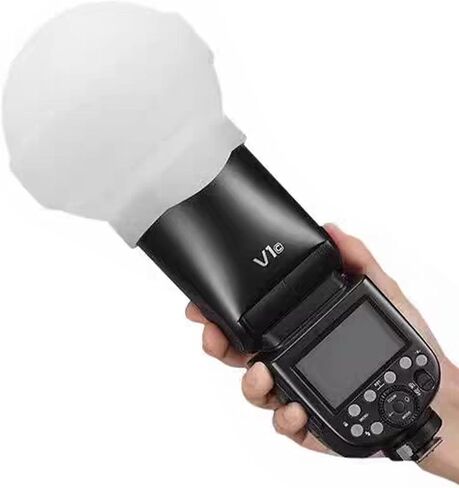 Silicone Flash Diffuser, Collapsible Softbox for Round Head Flash, Universal Dome Modifier for V1 Portrait Wedding Photography in Kuwait