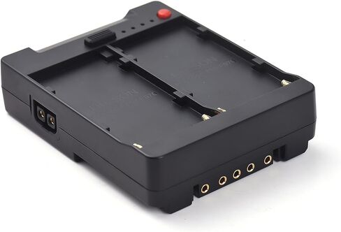 aqxreight NP F970 F750 F550 Battery Plate to V Lock V Mount Buckle Bracket Adapter with USB A Type C DC D TAP Outputs in Kuwait