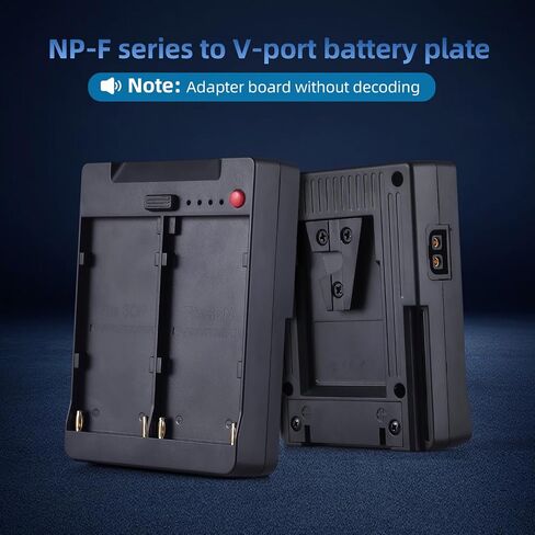 aqxreight NP F970 F750 F550 Battery Plate to V Lock V Mount Buckle Bracket Adapter with USB A Type C DC D TAP Outputs in Kuwait