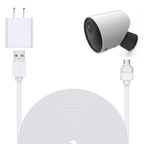 25ft Weatherproof Cable for SimpliSafe Outdoor Camera, with 5V/2A Cam Charger in Kuwait