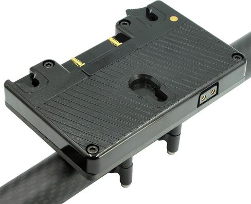 Gold Mount battery plate for DJI Ronin-M/MX with D-Tap to Dummy Battery Adapter Replacement for Canon LP-E6 in Kuwait
