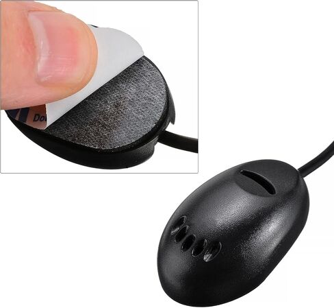 MekedeTech Mic 3.5mm External Microphone Assembly for Car Vehicle Head Unit Bluetooth Enabled Audio Stereo Radio Receiver GPS DVD with 3m Cable Plug and Play in Kuwait