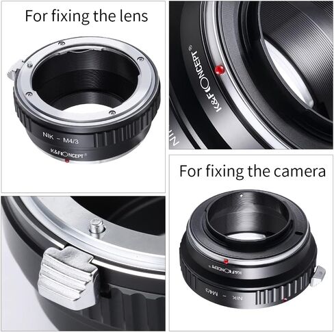 K&F Concept MFT Lens Mount Adapter Compatible with Nikon AI Lens to Micro 4/3 Micro Four Thirds Mount Adapter for GF1 GF2 GF3 G2 G3 in Kuwait