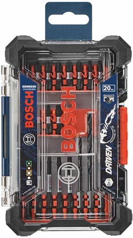 Bosch DDMSD20 20 pc. Driven Impact Screwdriving and Drilling Custom Case Set in Kuwait