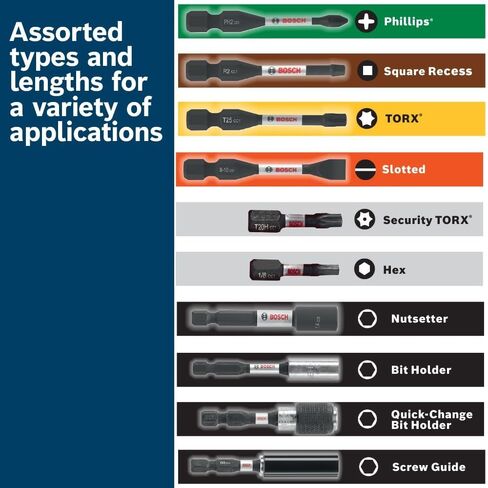 Bosch DDMSD20 20 pc. Driven Impact Screwdriving and Drilling Custom Case Set in Kuwait