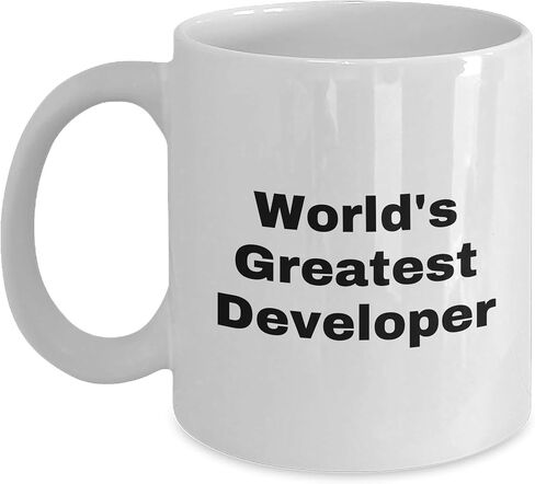 Developer Proud White Coffee Mug - World's Greatest Developer Birthday Unique Gift in Kuwait
