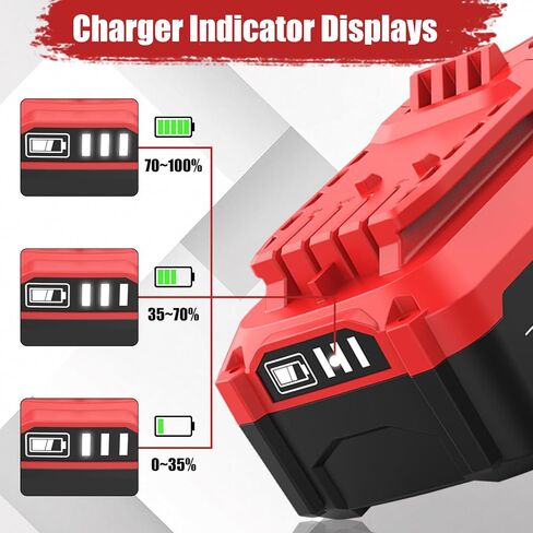 2 Pack 8000mAh CMCB206 Replacement for Craftsman 20 Volt Battery 8.0Ah | Compatible with Craftsman 20V Battery CMCB202 CMCB204 CMCB201 CMCB209 CMCB205 CMCS500 V20 Tool (Only for V20 Series)(Multi) in Saudi Arabia