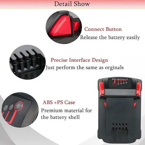 VOLT1799 18V Battery and Charger for Milwaukee M18 Battery with Milwaukee Battery Charger, Capacity Output 5.0Ah in Kuwait