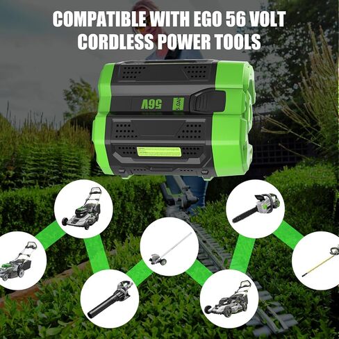 1 Pack 5000mAh 56 Volt Battery Replacement for EGO Batteries(Black) | Compatible with EGO 56V Battery BA1400T BA1400 BA2800T BA2800 BA4200T BA4200 BA5600T BA5600 BA2242T BA3360T BA4480T in Saudi Arabia