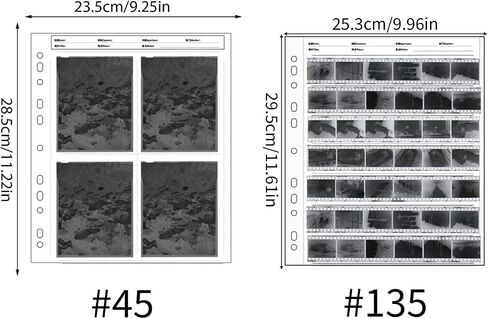 Archival Storage Sheets 135/120 / 45 Negativess Film Pages Negatives Folder Film Album Archival Sheets in Kuwait