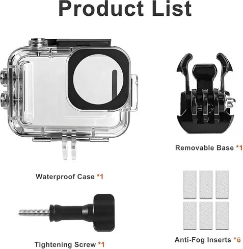 Underwater Waterproof Diving Case for Insta 360 Go Ultra, UP to 164FT/50M Underwater Invisible Dive Protective Cover in Kuwait