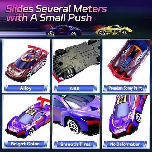 Color Change Race Car Series - 6pcs Mini Color Change Sports Car Toy,Vehicle Bath Toy Set,Bathtub Water Table Toy,for Easter Fillers,Goodie Bags Fillers,Themed Party,Carnival Prize for Kids 3+ in Kuwait