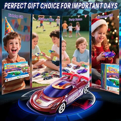 Color Change Race Car Series - 6pcs Mini Color Change Sports Car Toy,Vehicle Bath Toy Set,Bathtub Water Table Toy,for Easter Fillers,Goodie Bags Fillers,Themed Party,Carnival Prize for Kids 3+ in Kuwait