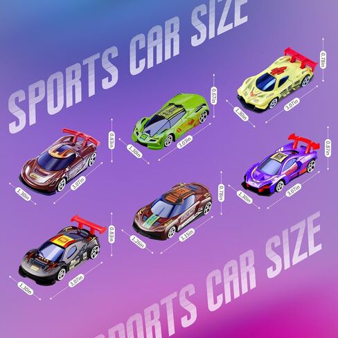 Color Change Race Car Series - 6pcs Mini Color Change Sports Car Toy,Vehicle Bath Toy Set,Bathtub Water Table Toy,for Easter Fillers,Goodie Bags Fillers,Themed Party,Carnival Prize for Kids 3+ in Kuwait