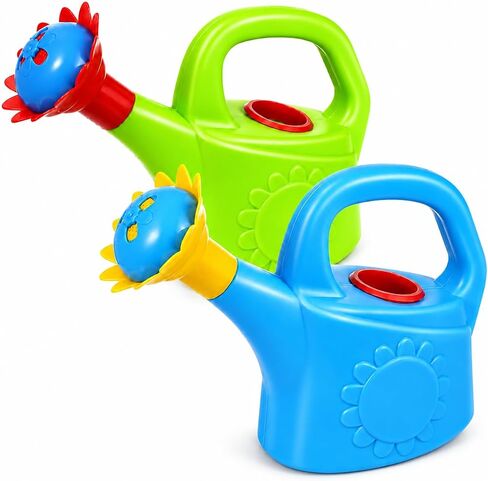 Garneck 2pcs Kids Watering Can Toddler Toy: Plastic Garden Bath Toy for Toddlers Indoor Outdoor Plant Playhouse Water Table Activity Set Assorted Colors(Random Color) in Kuwait