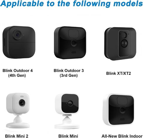 Flexible Twist Mount Compatible with Blink Outdoor 4 (4th Gen)/Blink (3rd Gen)/XT2/XT,Blink Mini2/Mini 2K+/Outdoor 2K+,Adjustable Blink Camera Mount,Attach Your Blink Camera Anywhere-2Pack in Kuwait