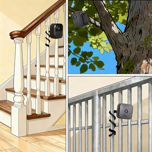 Flexible Twist Mount Compatible with Blink Outdoor 4 (4th Gen)/Blink (3rd Gen)/XT2/XT,Blink Mini2/Mini 2K+/Outdoor 2K+,Adjustable Blink Camera Mount,Attach Your Blink Camera Anywhere-2Pack in Kuwait