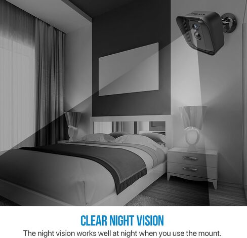 Frienda 360 Degree Adjustable Wall Mount Bracket and Silicone Protective Skin Compatible with Blink Xt Indoor Outdoor Security Camera(1,Black) in Kuwait