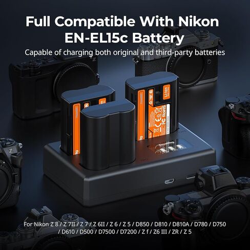 SMALLRIG EN-EL15c Camera Battery and EN-EL15c Camera Battery Kit for Nikon in Kuwait
