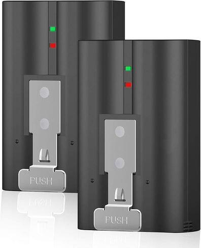 2-Pack Ring Battery with 2-Pack 5w Ring Solar Panel Charger in Kuwait