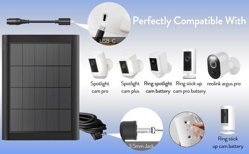 2-Pack Ring Battery with 2-Pack 5w Ring Solar Panel Charger in Kuwait