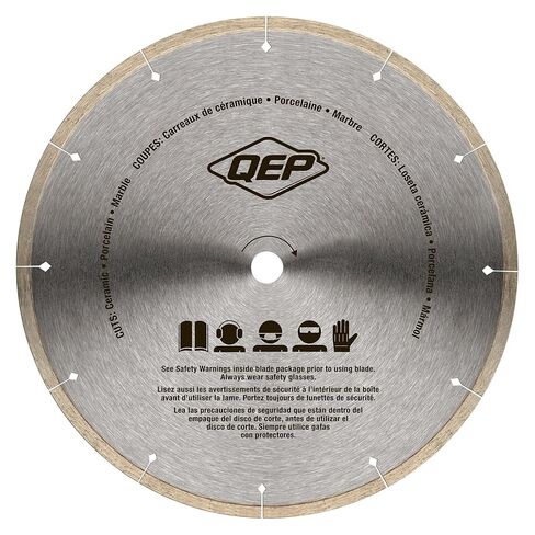 QEP 10" Black Widow Premium-Grade, Thin Rim Diamond Blade for Wet Cutting of Porcelain, Ceramic, Granite and Marble Tile in Kuwait