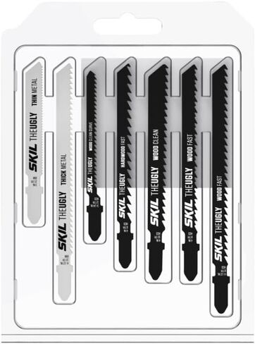 SKIL 21 Pc All-Purpose T-Shank Jig Saw Blade Set for SKIL Jig Saws JS314901/ JS313101/ JS820302/ JS820202/ JS5833A-10 - JSB2000 in Kuwait